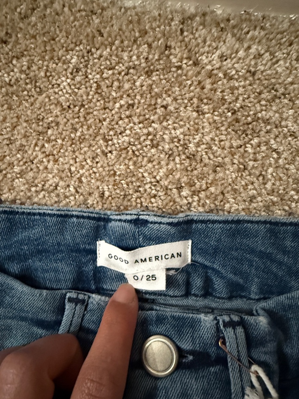 Good American High Waist Ankle Straight Leg Organic Cotton Jeans - Picture 5 of 7